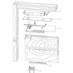Dorma Center Hung Side Load, Double or Single Acting, Wood Door and Frame Complete Overhead  Closer